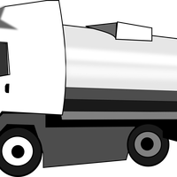 Tanker Truck Vector Clipart