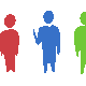 Three Different colored humans vector clipart image - Free stock photo ...