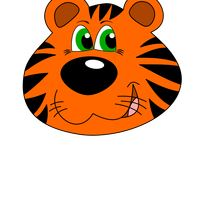 Tiger Face Vector Clipart