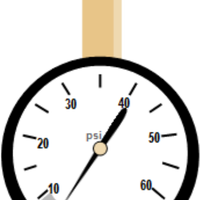 Tire Pressure Gauge Vector Clipart