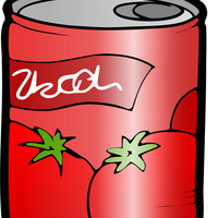 Tomato Juice Can Vector Clipart