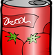 Tomato Juice Can Vector Clipart