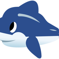 Toy Dolphin Vector Clipart