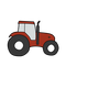 Tractor vehicle vector clipart