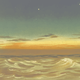 Twilight at Sea Vector Clipart