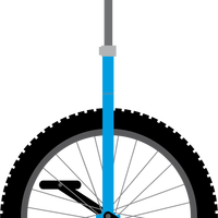 Unicycle vector clipart