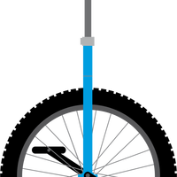 Unicycle vector clipart