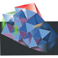 Voronoi motif Vector Clipart