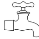 Water Faucet Vector Clipart