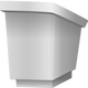 White Podium Vector Clipart