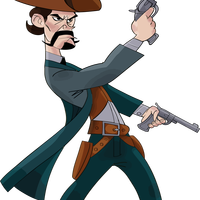 Wild West Cowboy cartoon vector clipart