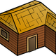 Wooden House Vector Clipart