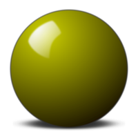 Yellow Snooker Ball vector file