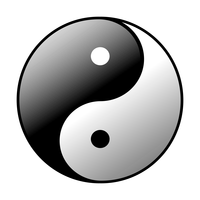 Yin Yang Vector Graphic