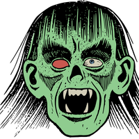 Zombie Face Vector Clipart