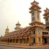  Cao Đài temple in the city of Tây Ninh, Vietnam