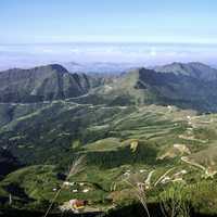 Mau Son road landscape in Vietnam