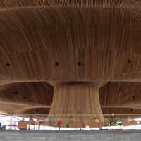 Close up view of the Senedd Building in Cardiff