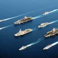 Fleet of Navy Ships