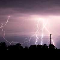 Lightning Storm Clouds from the sky